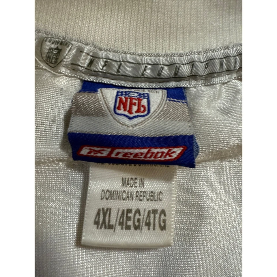 Camiseta deportiva vintage Reebok Las Vegas Raiders Big Vel #7 blanca para hombre 4XL manga corta Foto 2 de 4