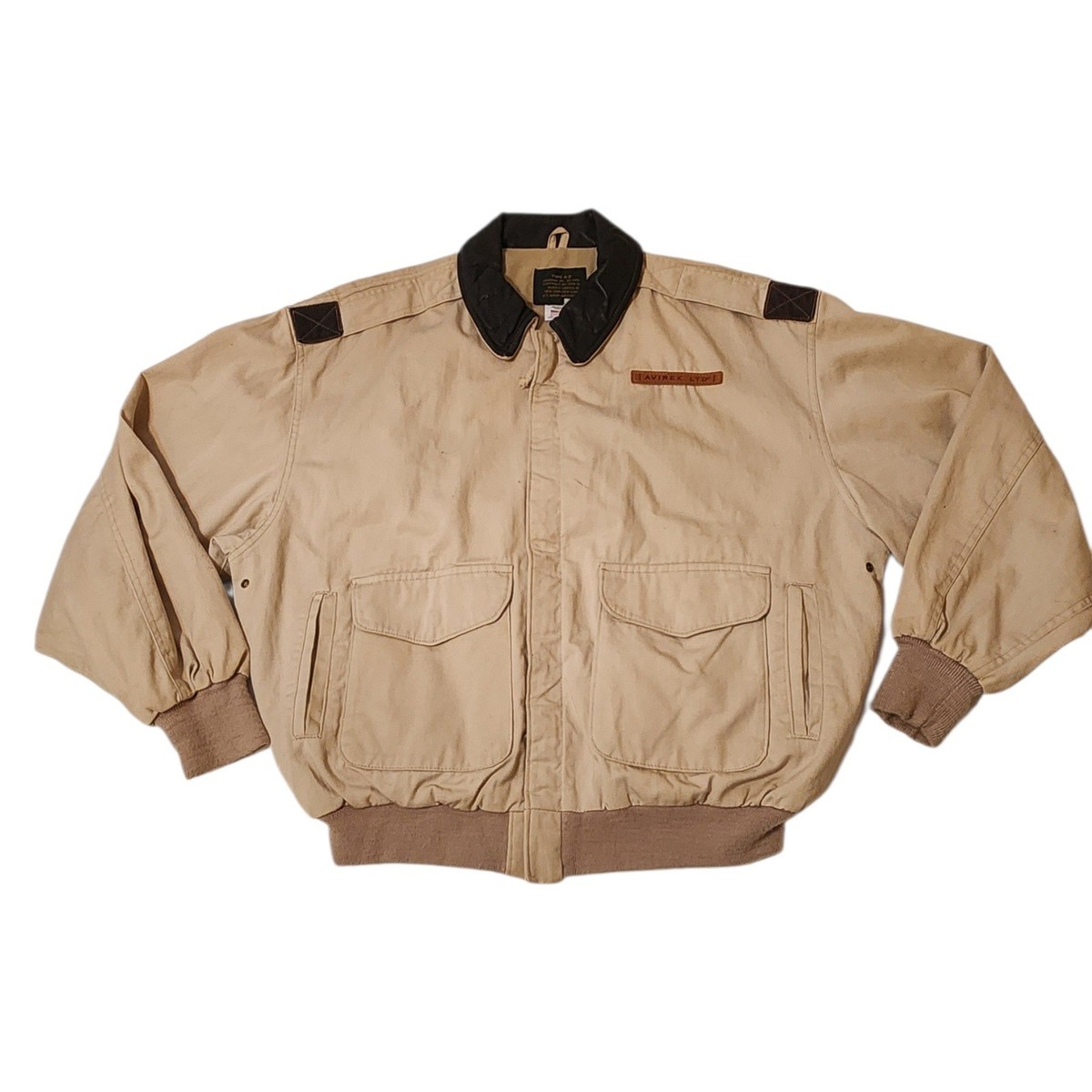 AVIREX LTD Type A2 Us Army Air Forces Bomber Flight Jacket 