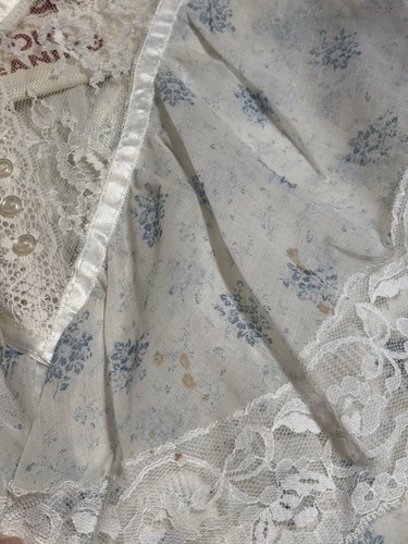 Vintage Union Made Prairie Kleid Größe 5-6 blau geblümt - Bild 8 von 13