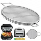 Air Fryer Mesh Cover – Reusable Stainless Steel Grease & Splatter Guard