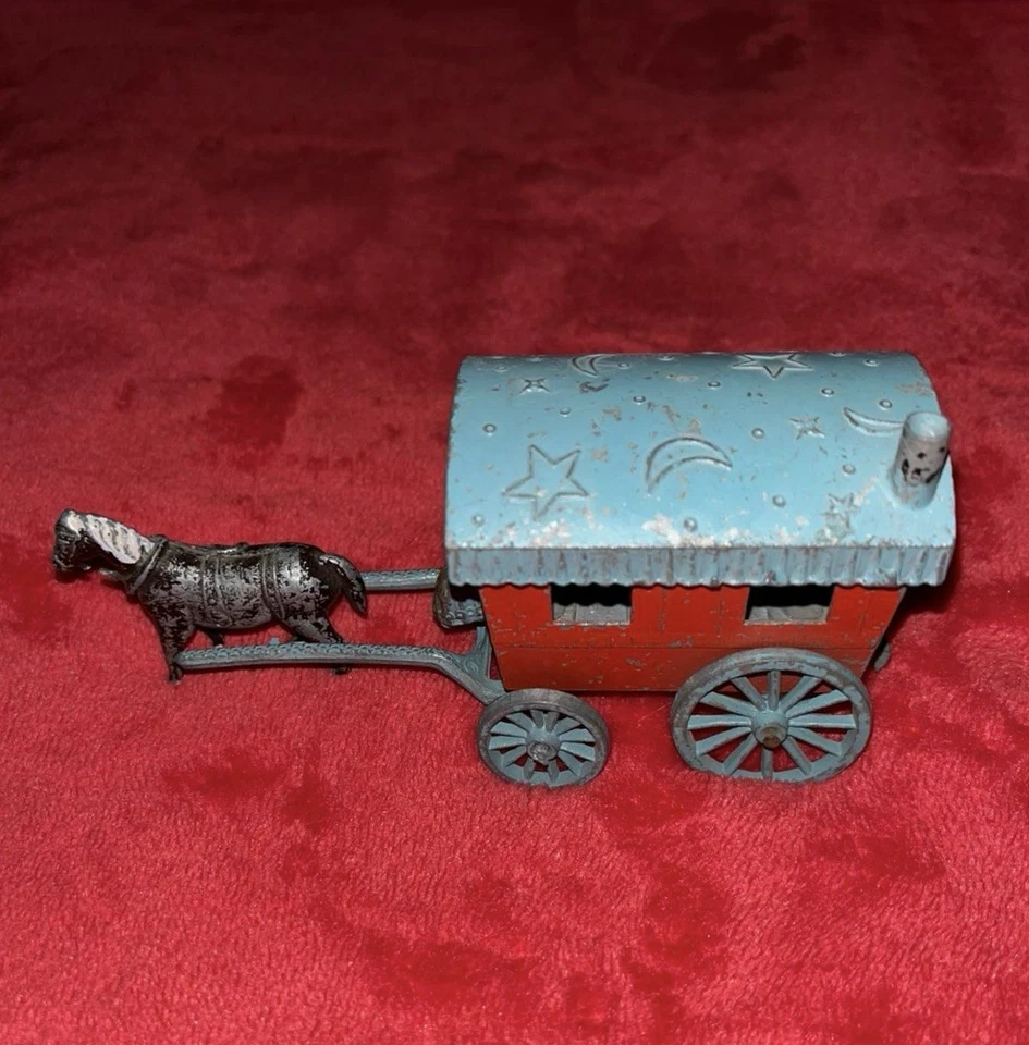 🔥 Caravana vintage Charbens Salco Romany Viajeros gitanos tirada por caballos. Raro en muy buena condición Foto 4 de 4