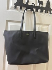 Lacoste L.12.12 Black Large Concept Horizontal Tote Bag