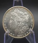 1880 S Morgan Silver Dollar Bu Semi PL