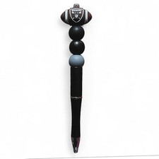 Las Vegas Raiders Football NFL Team Beaded Ballpoint Twist Pen