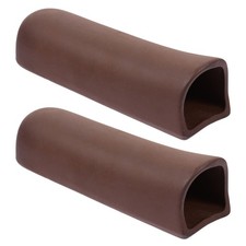 2Pcs Fish Tank Ceramic Shrimp Hideout Brown Aquarium Cave Tubes Natural Shelter