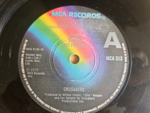Crusaders: Street Life 7" 1st UK Press 1979 Rare DEMO . MCA 513