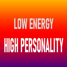 Low Energy High Personality Sticker 4x4 Funny Low Energy Stickers