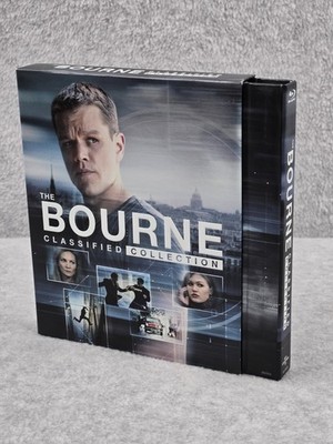 The Bourne Classified Collection 4 Disc DVD Box Set Jason Bourne Slip Cover