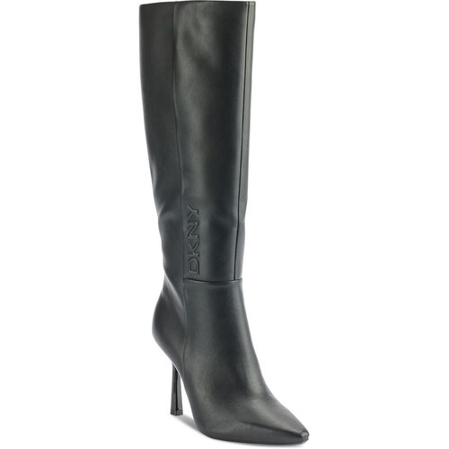 DKNY Womens Nixie Black Solid Knee-High Boots 7.5 Medium (B,M) BHFO 0428 - 第 1/3 張圖片