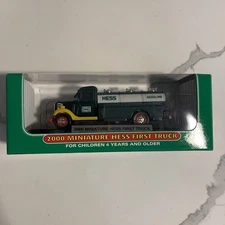Hess Oil Company 2000 Miniature First Truck - Toy Car Tanker Model - New in Box