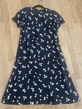 Vintage 1980s Carolina Herrera Black And White Dress