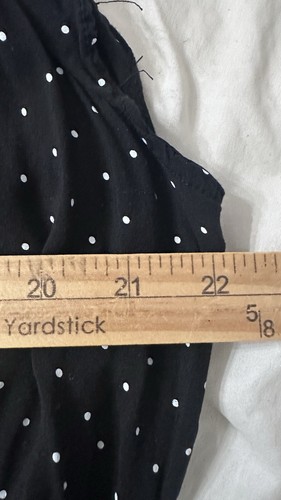 Old Navy Waist Defined Flutter Sleeve Dress 2X Black Polka Dot Spring Easter - Picture 8 of 9