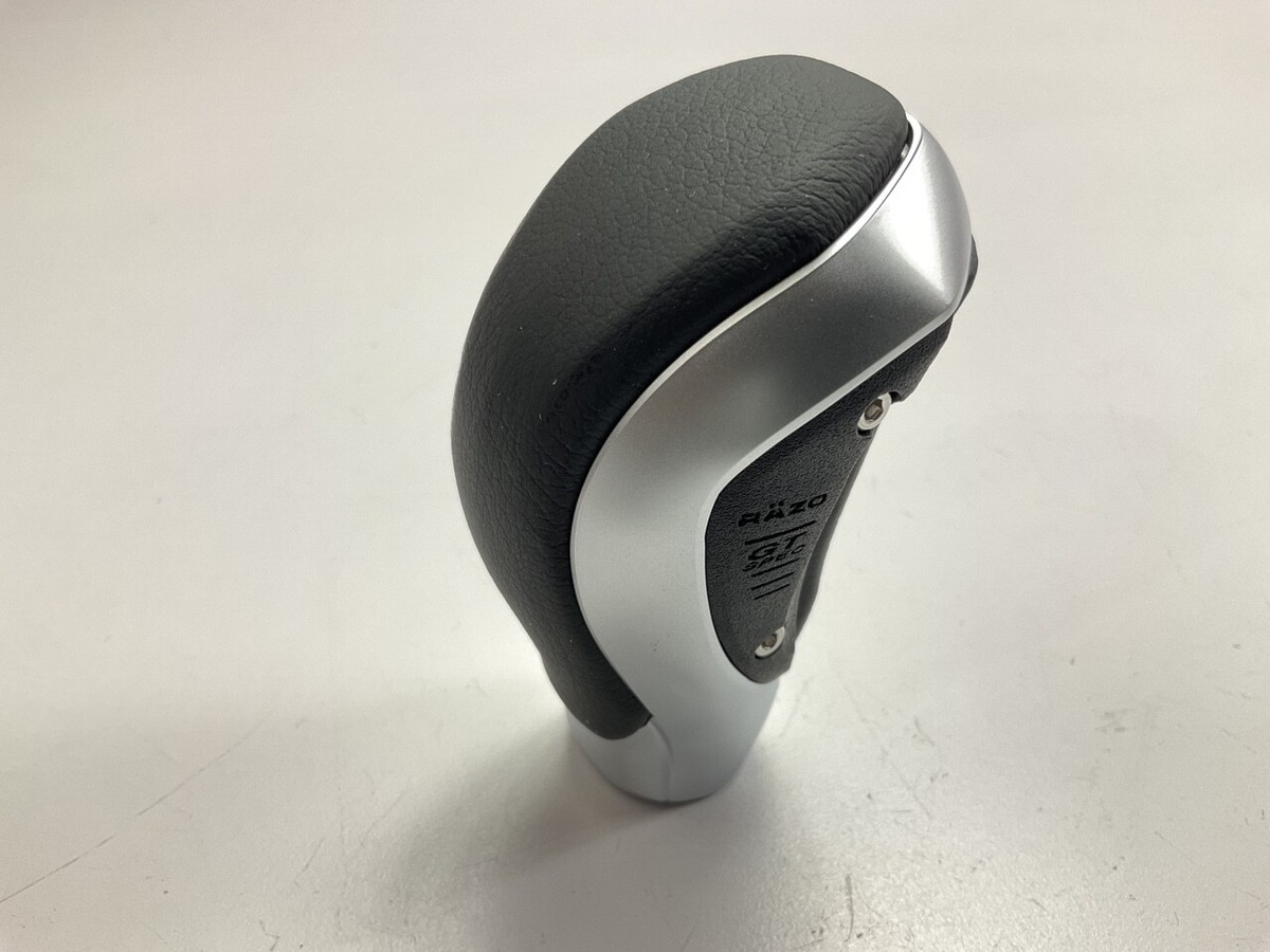 RAZO RA123 GT SPEC Black Leather Manual Shift Knob, 270 Grams, 8mm