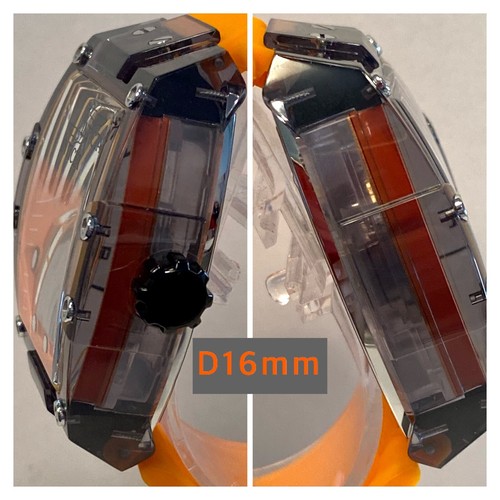 48mm GHOST Orange/Black Mechanical/Silicone DIABLO Invicta Mens Watch+