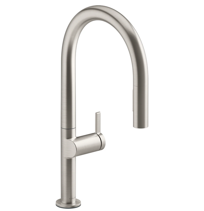 Kohler K-28268-VS Components Pull Down Kitchen Faucet, Vibrant