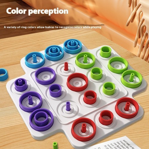 Ferrule Chess, Interactive Desktop Battle Game & Color Cognitive Toy for Kids - Picture 2 of 7