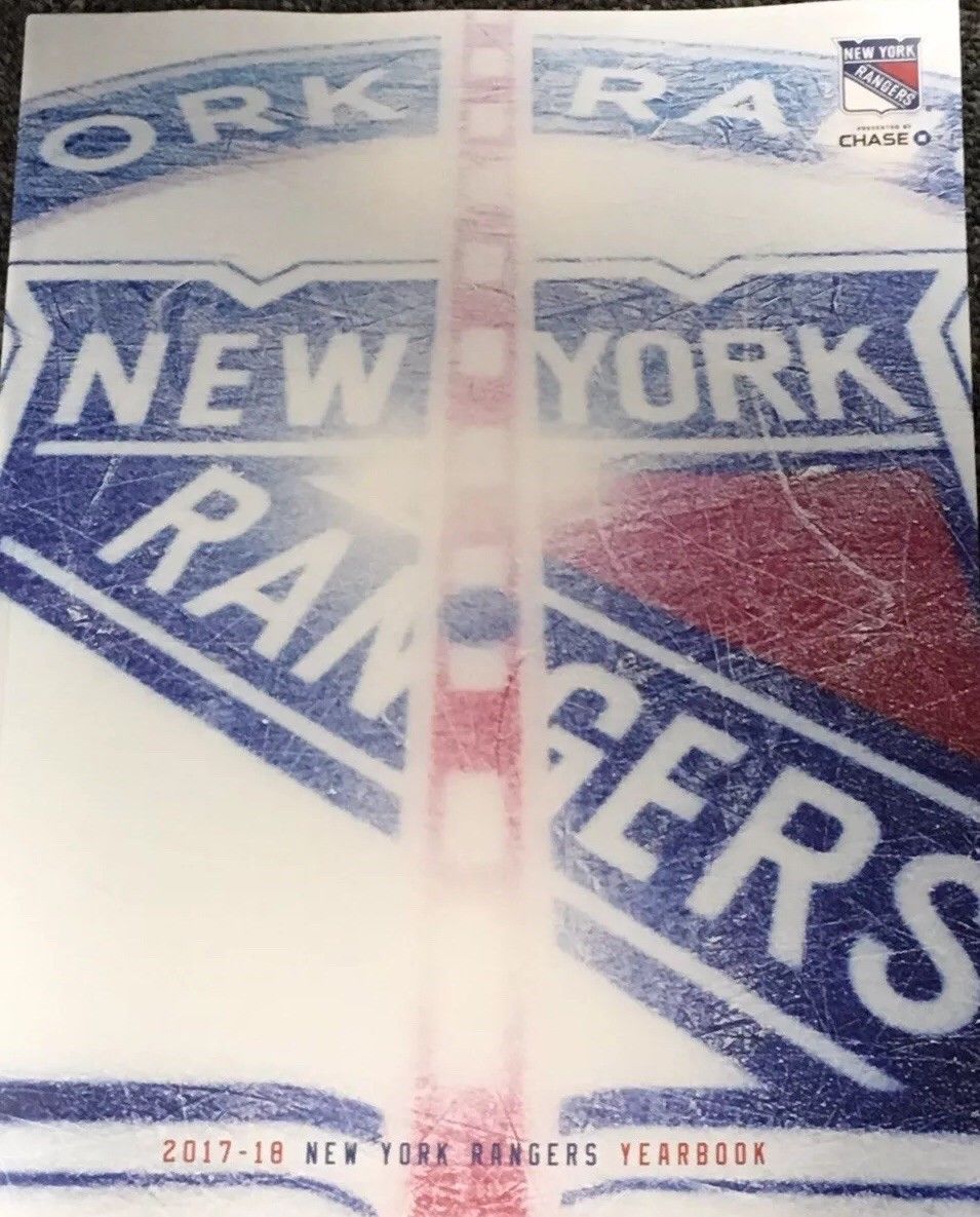 2017-18 NEW YORK RANGERS YEARBOOK KREIDER LUNDQVIST MCDONAGH NASH VESEY NEW
