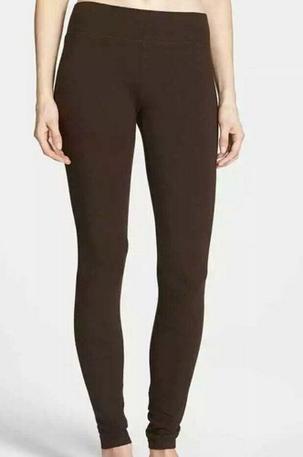 Brown Stretch Leggings Solid Pants Size 