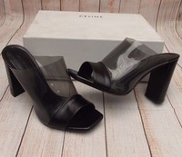 Celine Resort Vinyl Mule Optic Sandals>bnib>£490>4uk>37>genuine>peep>shoes>black Celine Resort Vinyl Mule Optic Sandals>bnib>£490>4uk>37>genuine>peep>shoes>black