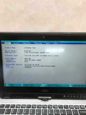 Fujitsu LifeBook T734 12.5