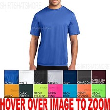 Mens Moisture WIcking Performance T-Shirt Gym Athletic S M L XL 2XL 3XL 4XL UPF