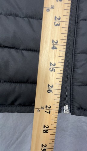 Gap Puffer Vest Men XL Black Cold Control Water Resistant Coated Zip Hike Jacket - Picture 12 of 14
