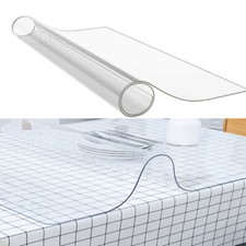 PVC Table Cover Transparent Desk Protector Mat Non-Slip Desktop Protection Pad