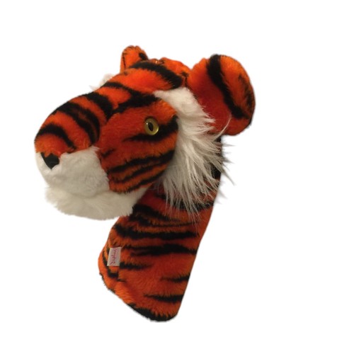 Funda para palos de golf DAPHNE Headcovers Inc de felpa tigre piel sintética naranja negra - Imagen 3 de 6