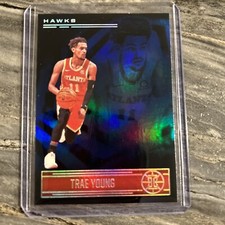 Trae Young 2020-21 Illusions #10 Sapphire Parallel Atlanta Hawks