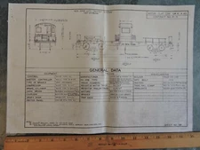 Orig 1930s NYCTS New York City Transit 11x16 Subway Rolling Stock SPEC Blueprint