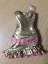 Barbie My Scene Chelsea Rockin Awards Doll Bling Gold Metallic Outfit Dress Rare