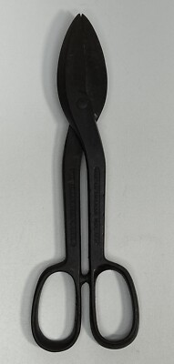 Vintage Crescent Tool Co Jamestown NY No. S412 Sheet Metal Tin Snips Shears USA