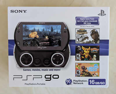SONY ソニー PSP go 本体 16GB ピアノブラック SONY PSP go body 16GB piano black with outer box from Japan