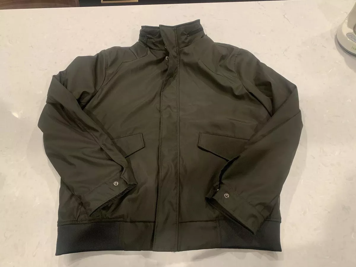 Men s Michael Kors 2 in 1 Zip In Liner All Weather Jacket Coat Olive Green Large