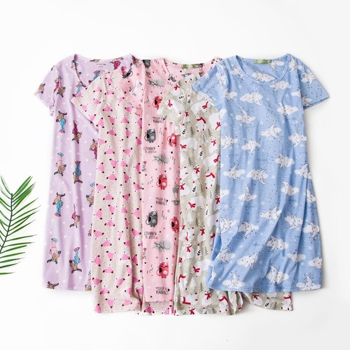 Ladies Night Shirt Chemise Dress Short 