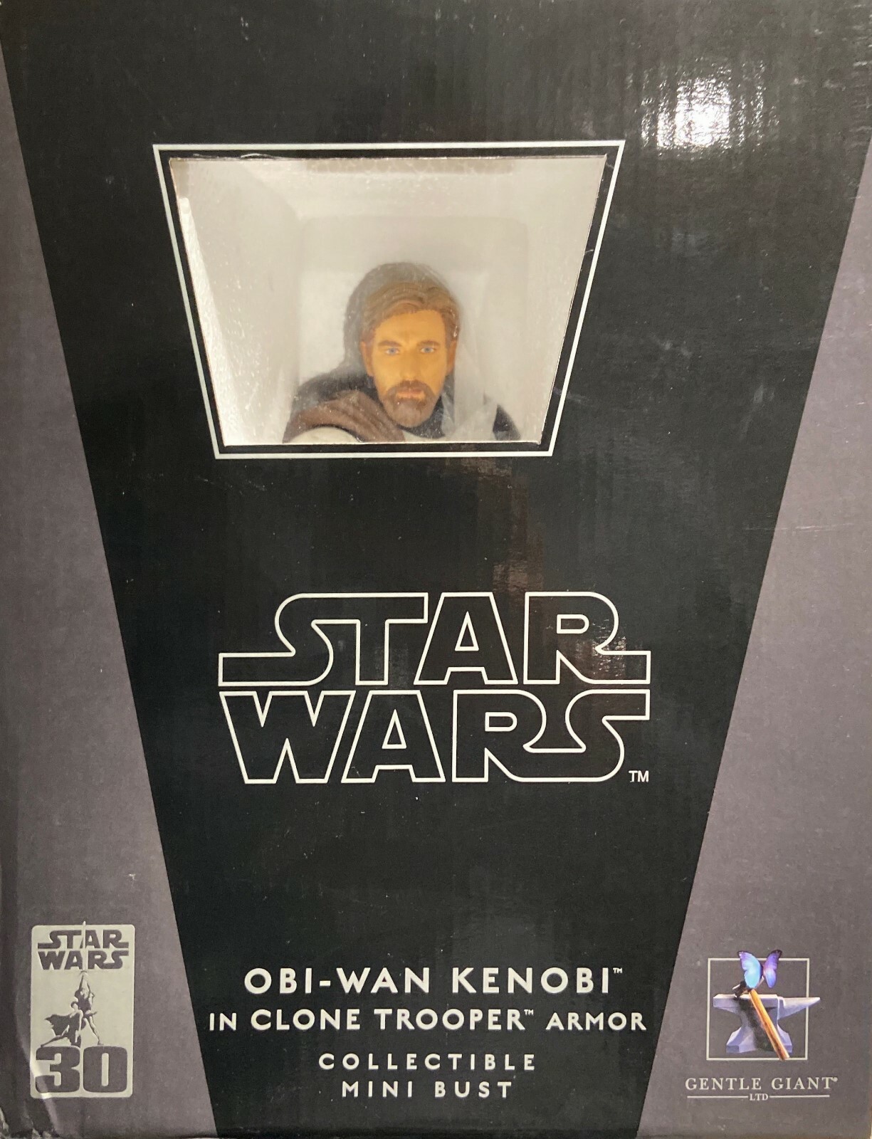 Mini-bust Obi-Wan Kenobi en armure de clone Star Wars Gentle Giant échelle 1/6