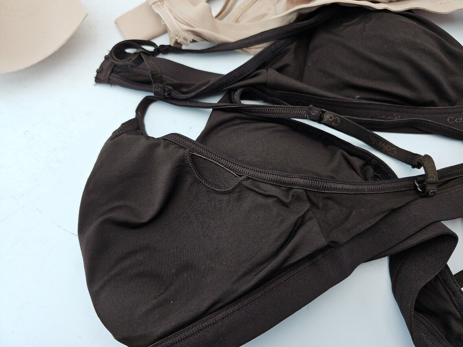 Set Of Five Calvin Klein Nursing Bras Size Medium Tan… Gem