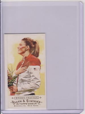 2009 ALLEN & GINTER STEPH BROWN-TRAFTON NO NUMBER MINI CARD 27/50 OLYMPIC DISCUS