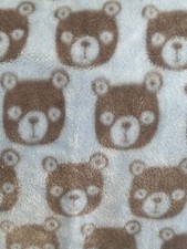 Baby Blanket Plush Blue Blanket with Bears
