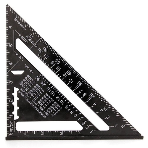 Profi Zimmermannswinkel 300mm Metrische Anschlagwinkeldreieck Winkelmesser Alu - Bild 4 von 17