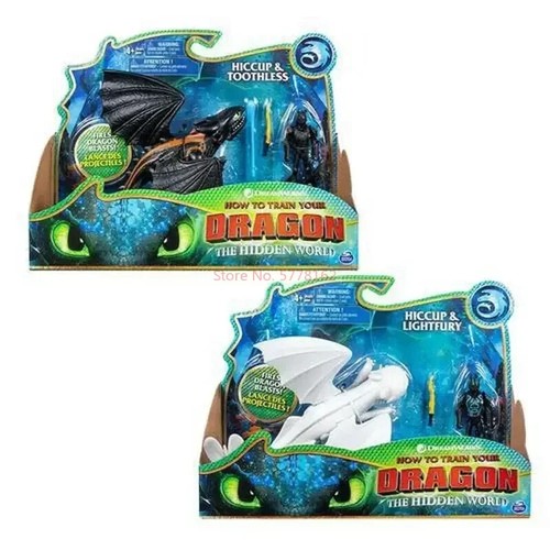Figura de acción original Toothless Light Fury dibujos animados Cómo entrenar a tu dragón. - Imagen 6 de 26