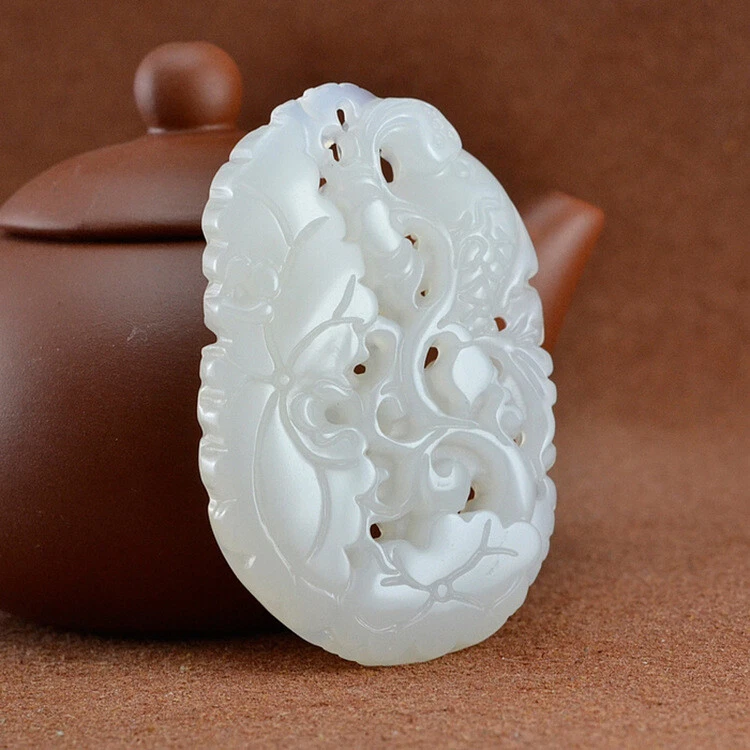 Colgante de pez dorado de cultura tradicional de jade hetiano natural mango hueco de pez dorado Foto 2 de 4