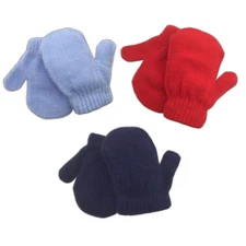 Children Toddler Winter Gloves Mittens Knitted for Winter Boys Girls 0-6 Months