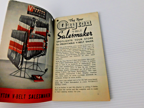 Catalogo concessionario vintage 1940 DAYTON V CINTURES n. 40 Standard Service Co. Metropolis IL - Foto 2 di 5