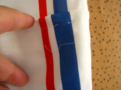 Maillot Cycliste Vintage Sibille – Années 80 – Bleu Blanc Rouge – Taille M