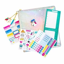 Planner Cover (10 in x 9.5 in) with Accessory Kit (106 Pcs) - Mixed Icons with