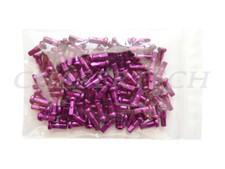 Bicycle Bike 7075 Alloy Spoke Nipples 1.8mm 15G 1/2" 12mm 72 Pcs Purple