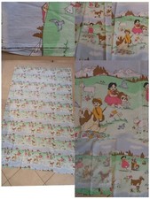 Vintage Bettwäsche Stoff HEIDI 260x160 C.a. Cm TAURUS 1980 *