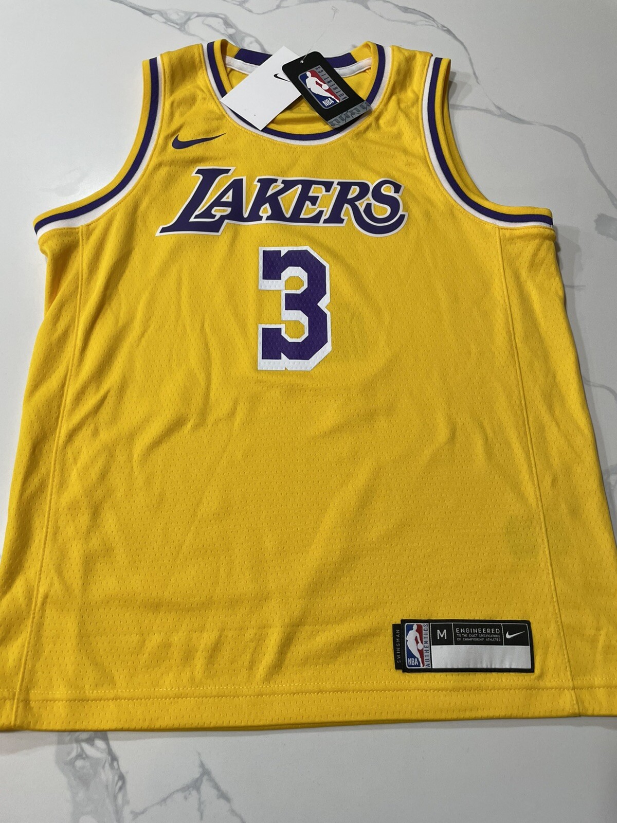 Los Angeles Lakers Nike Youth Anthony Davis Jersey (Medium 10-12) Retail For $70