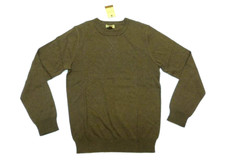 Sonoma Mens Size Small Thin Brown Heather Cotton Crewneck Sweater New With Tags
